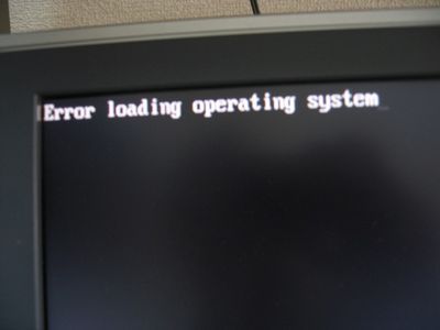 dell laptop operating system error